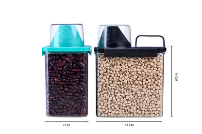 Scale Cap Kitchen Storage Container 1100 ml (Pack of 4)