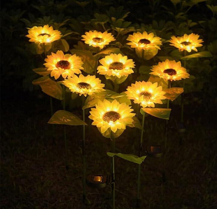 🌻 Sunflower Solar Powered Lights (Pack of 2) - Brighten Your Garden Naturally! 🌞