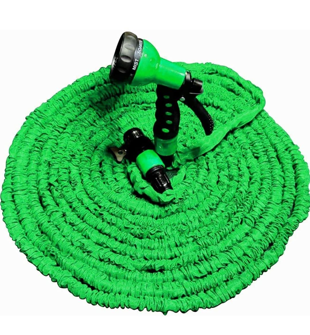 Plastic 15 m Water Spray Jet Gun Hose Pipe for Garden/Car/Bike/Pet Wash