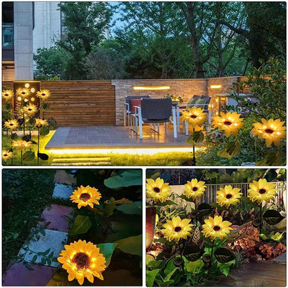 🌻 Sunflower Solar Powered Lights (Pack of 2) - Brighten Your Garden Naturally! 🌞