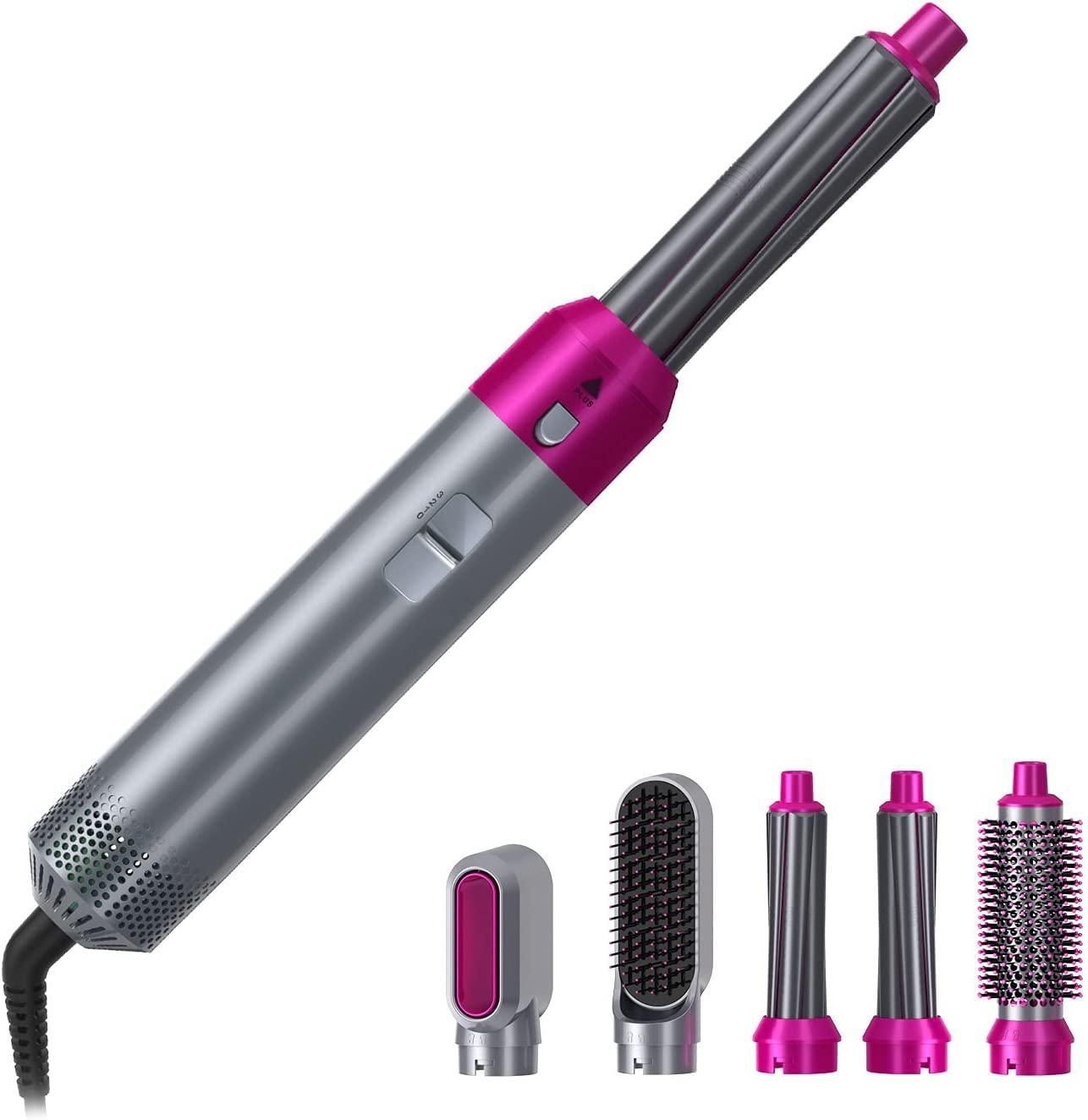 StyloSwitch 5-in-1 Detachable Hot Air Brush: The Ultimate Hair Dryer & Styler Combo