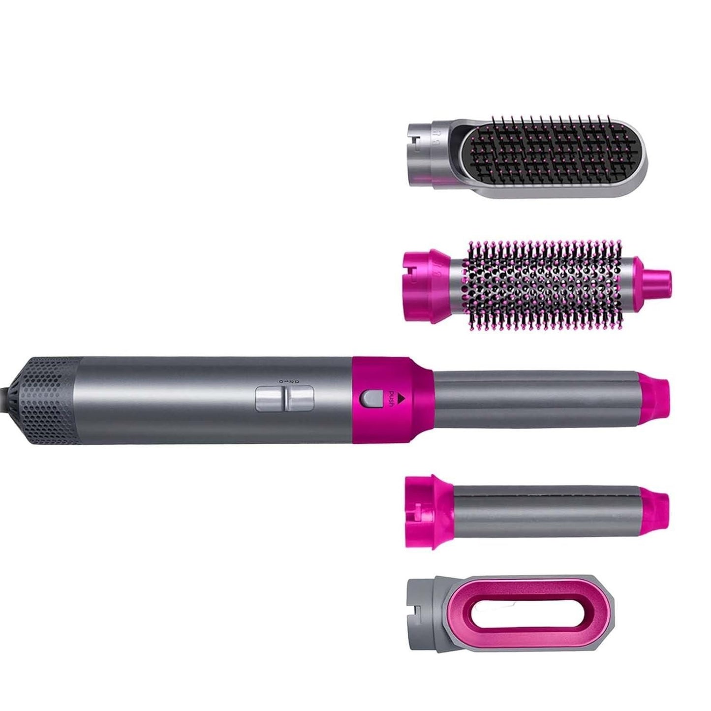 StyloSwitch 5-in-1 Detachable Hot Air Brush: The Ultimate Hair Dryer & Styler Combo