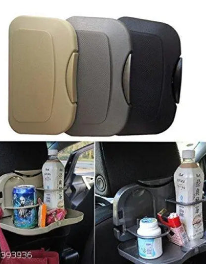 Portable Car Back Seat Hanging Dining Tray Stand Car Back Seat Cup Table Tray Holder